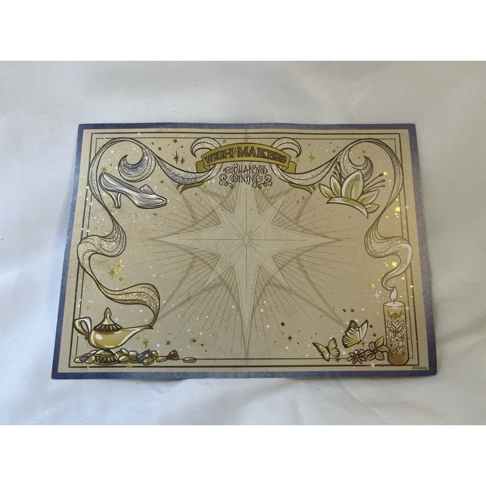 2x‎ Disney Enchanted Princess Dining Autograph Card Signed Collectible Condition
